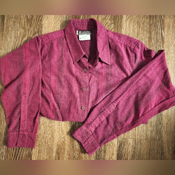 Columbia Tops - 🤑 5/$25 Vintage Columbia Pinstripe Embroidered Button Up Shirt